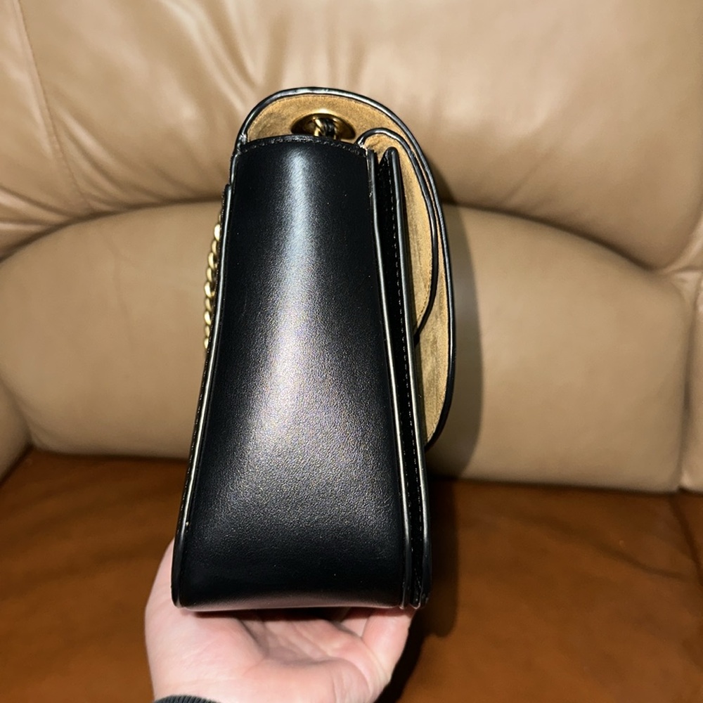 🔥🔥🔥Coach Black Leather Madison Shoulder Bag Crossbody Bag - Picture 9 of 14
